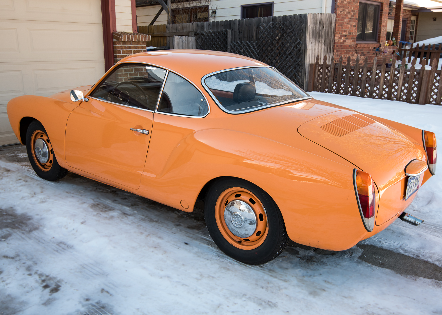Amber Orange 1973 Volkswagen Karmann Ghia
