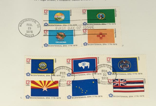 Eight Volumes, USPS American Commemorative Stamp Collection Books