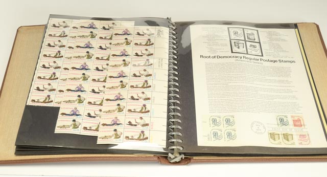 Eight Volumes, USPS American Commemorative Stamp Collection Books