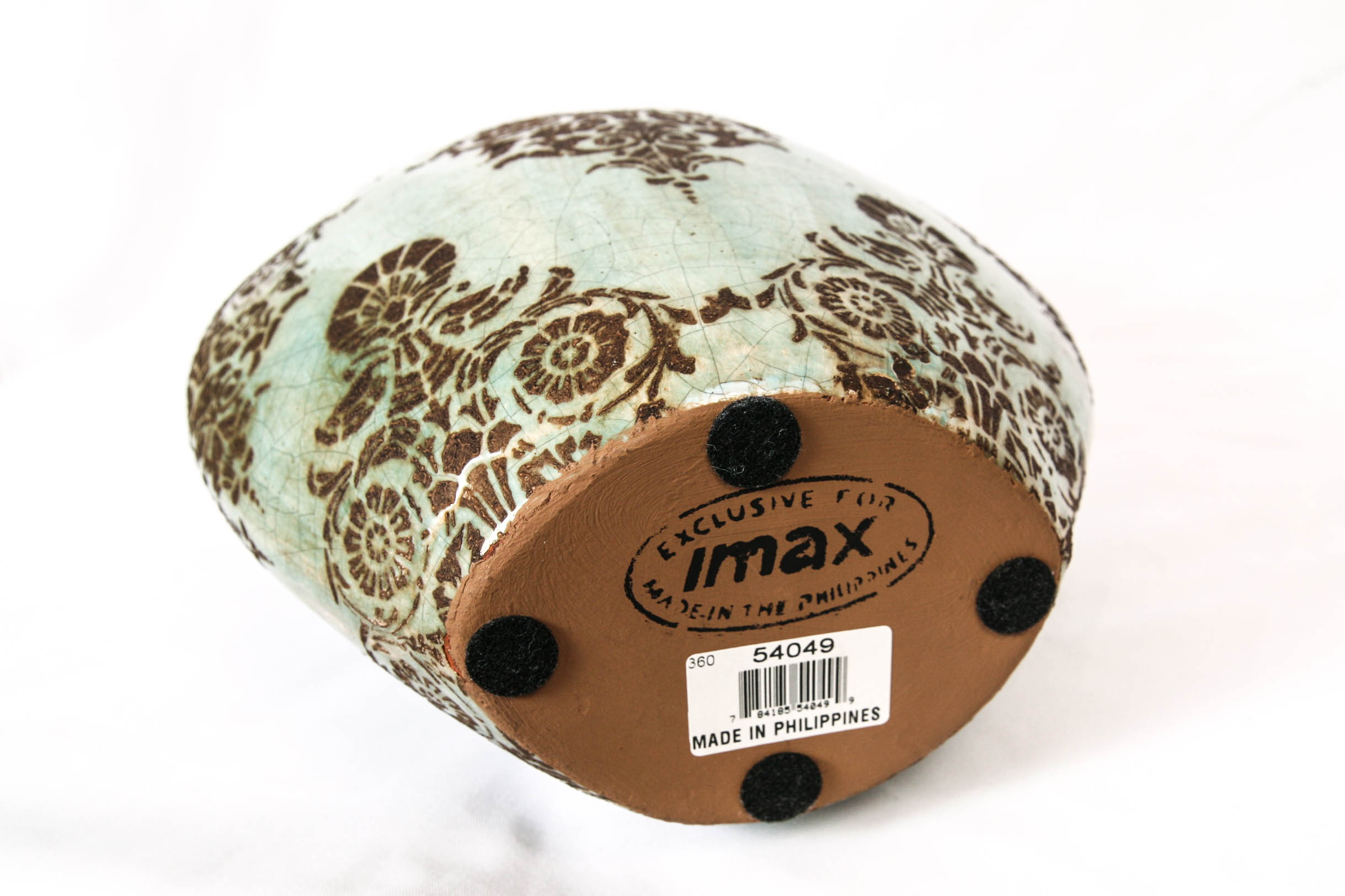 Brown and Teal Vase Duo