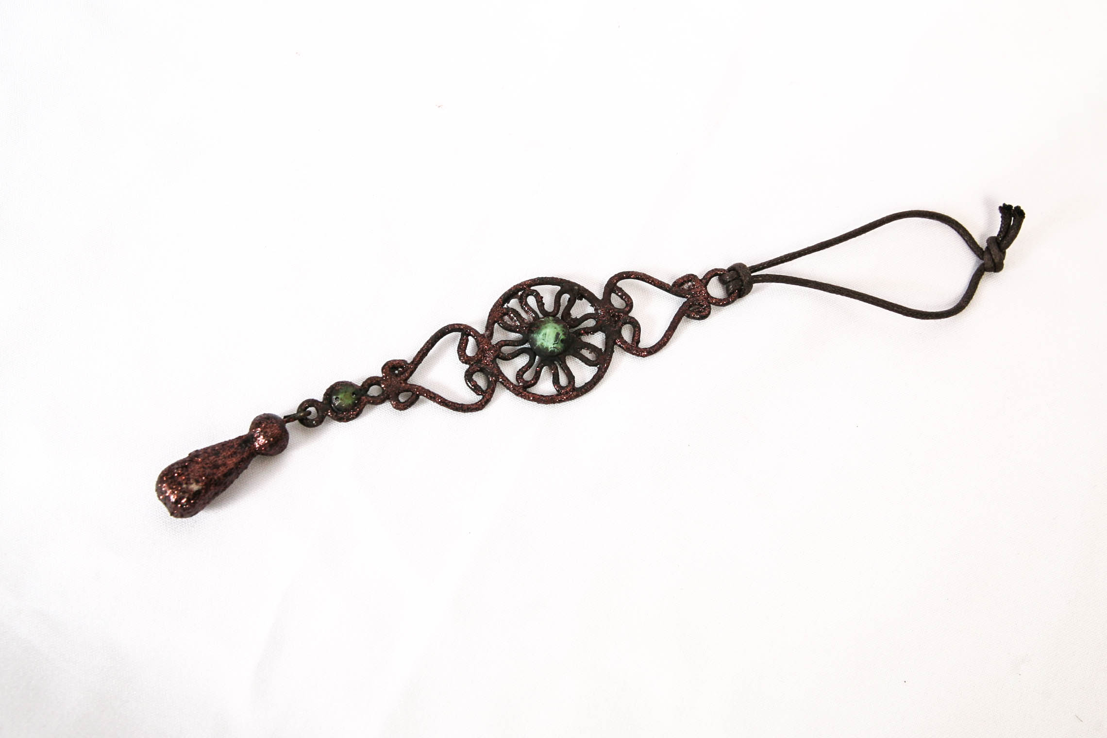 Brown and Teal Vase Duo