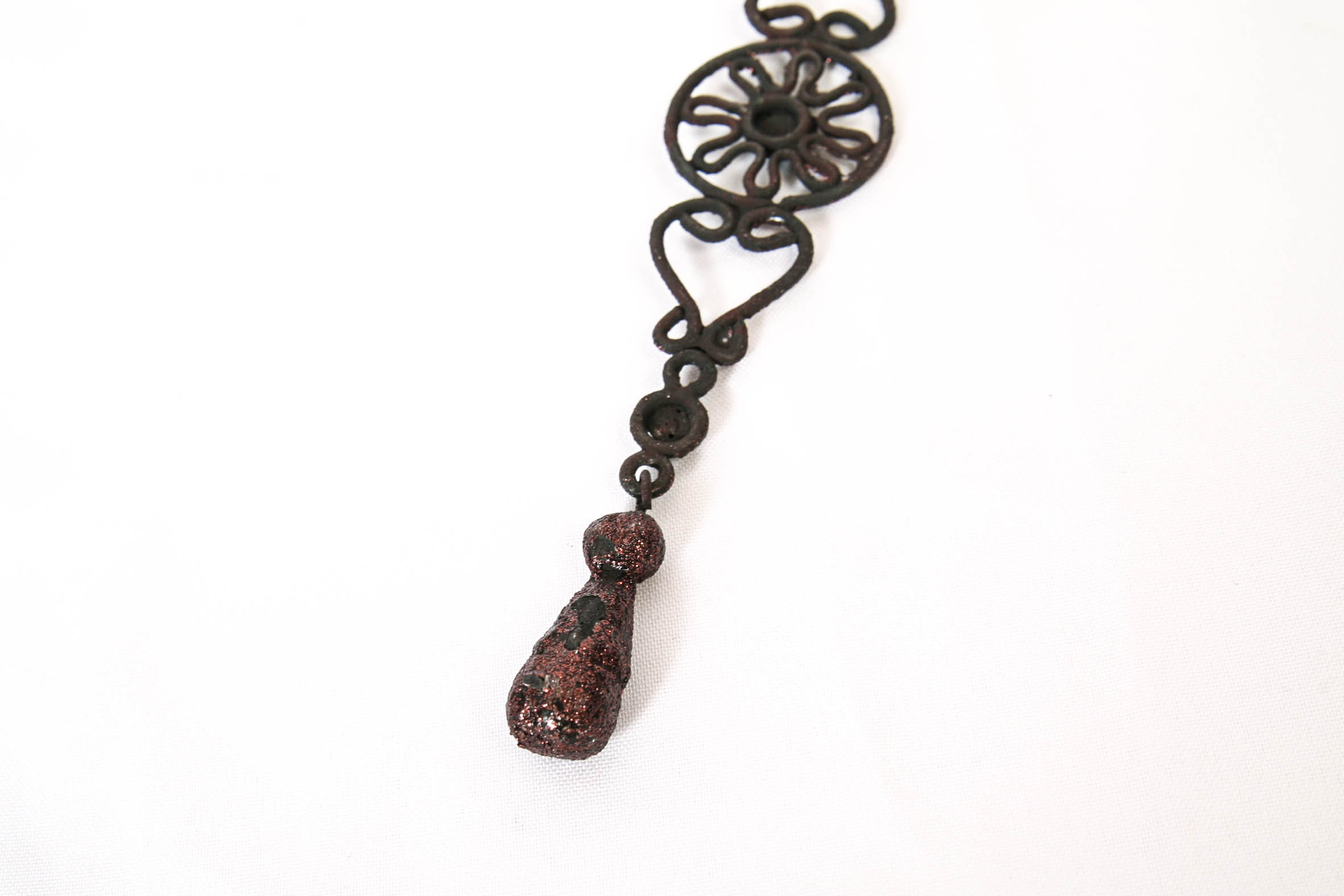 Brown and Teal Vase Duo