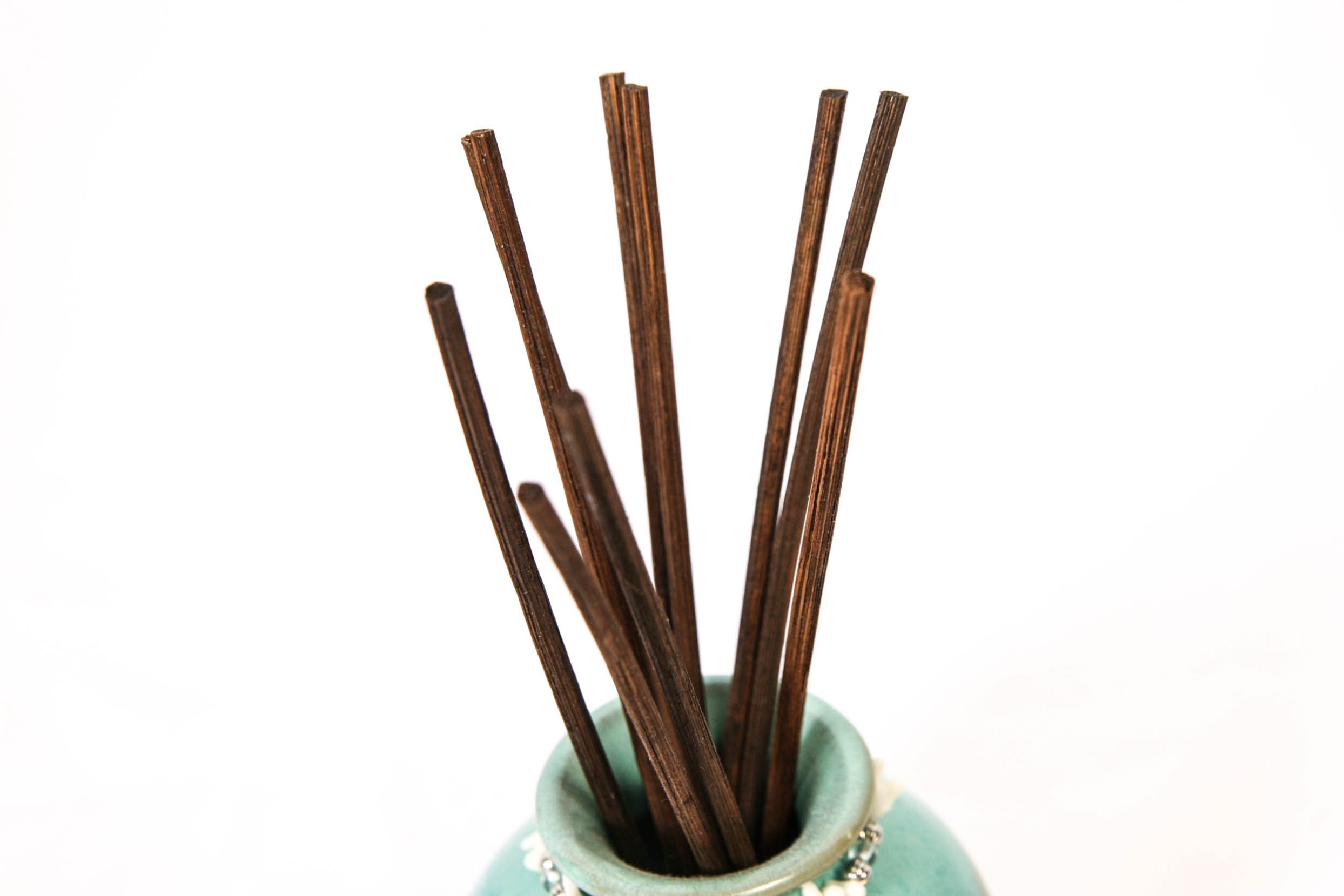 Brown and Teal Vase Duo