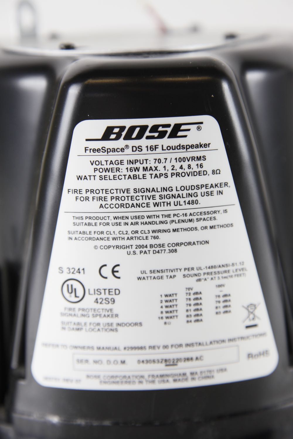 A Trio of Bose Freespace DS 16F Loudspeakers