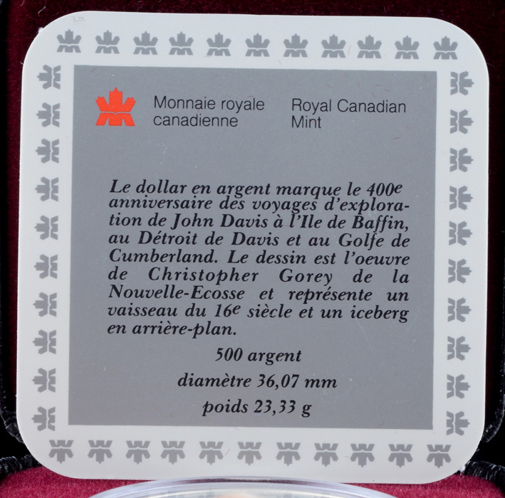 1987 Canadian Silver One Dollar Commemorative Coin