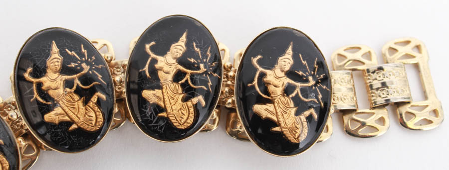 Thai Bracelet and Clip-On Earrings