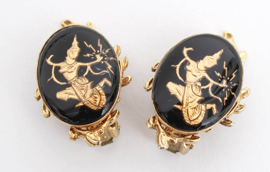 Thai Bracelet and Clip-On Earrings