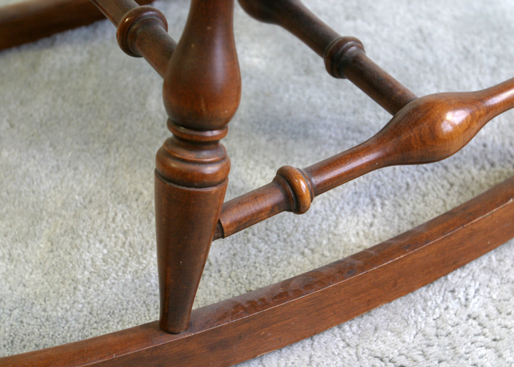 Nichols and Stone Windsor Style Wooden Rocking Chair