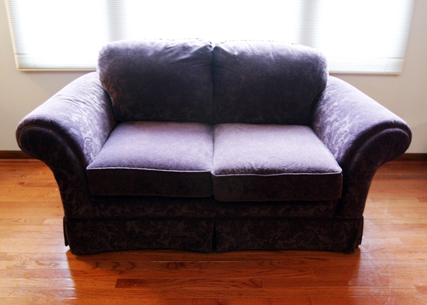 Clayton Marcus Love Seat in Eggplant