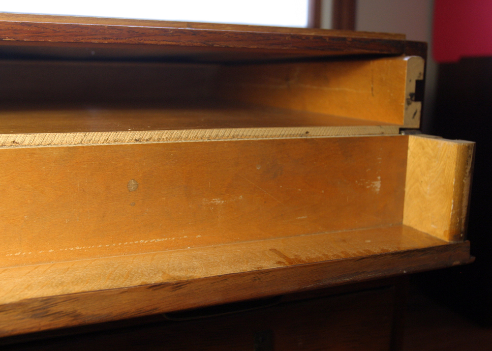 Vintage Wooden Flat File Cabinet