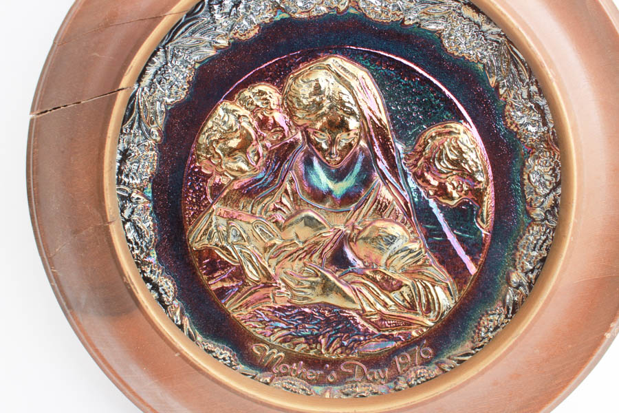 Group of Six Fenton Mother's Day Plates