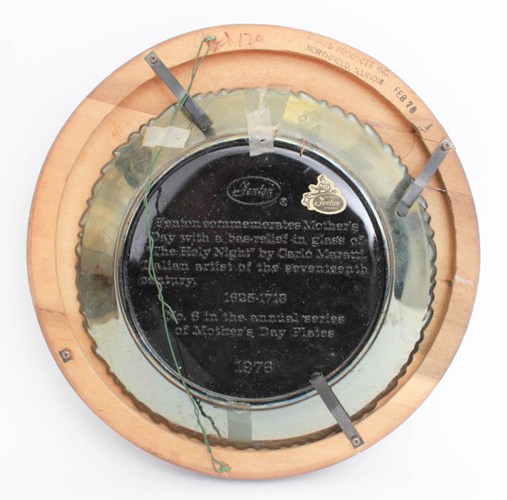 Group of Six Fenton Mother's Day Plates