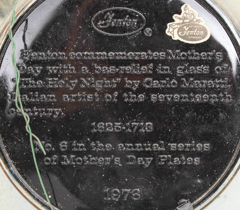 Group of Six Fenton Mother's Day Plates