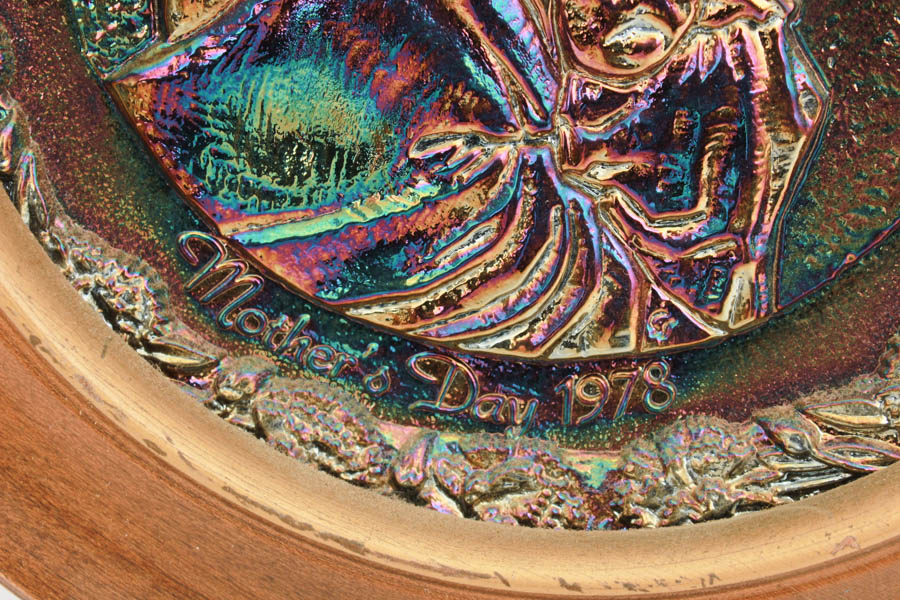 Group of Six Fenton Mother's Day Plates