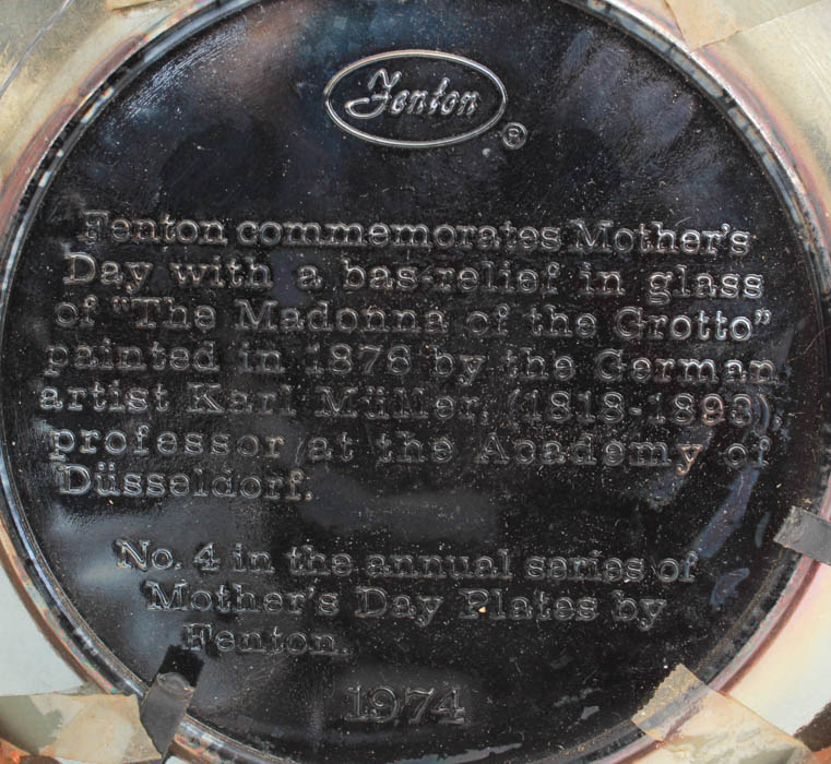 Group of Six Fenton Mother's Day Plates