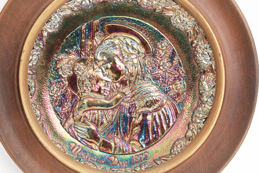 Group of Six Fenton Mother's Day Plates