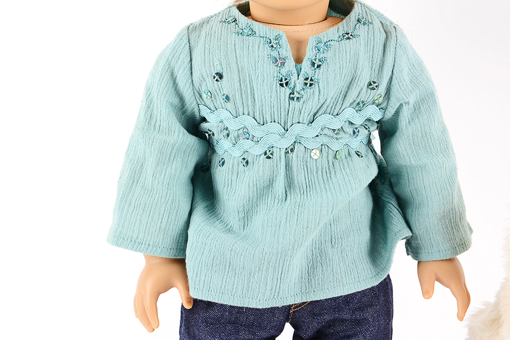 American Girl Dolls with Dog