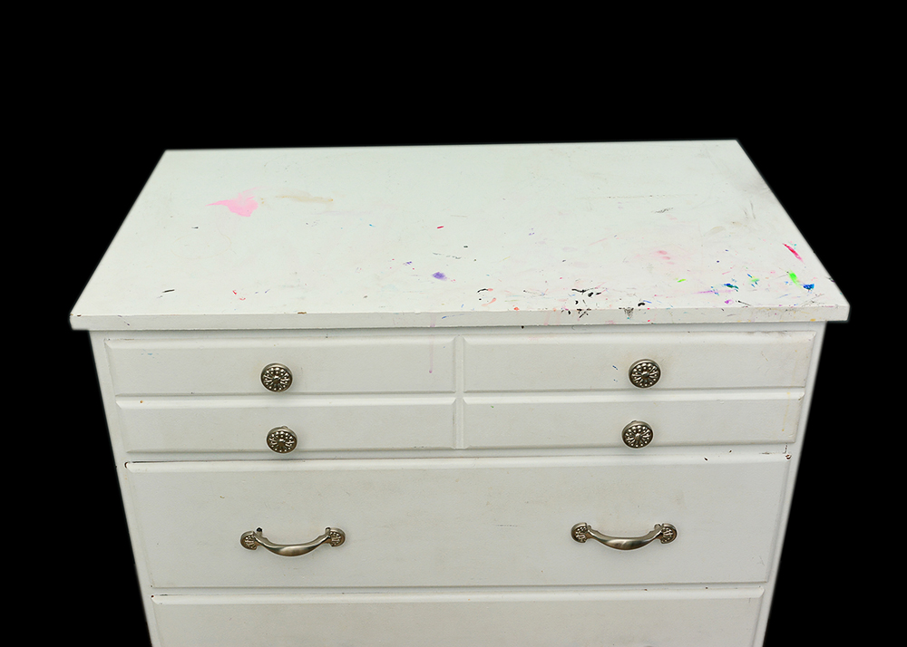 Four Drawer Chest of Drawers Painted White