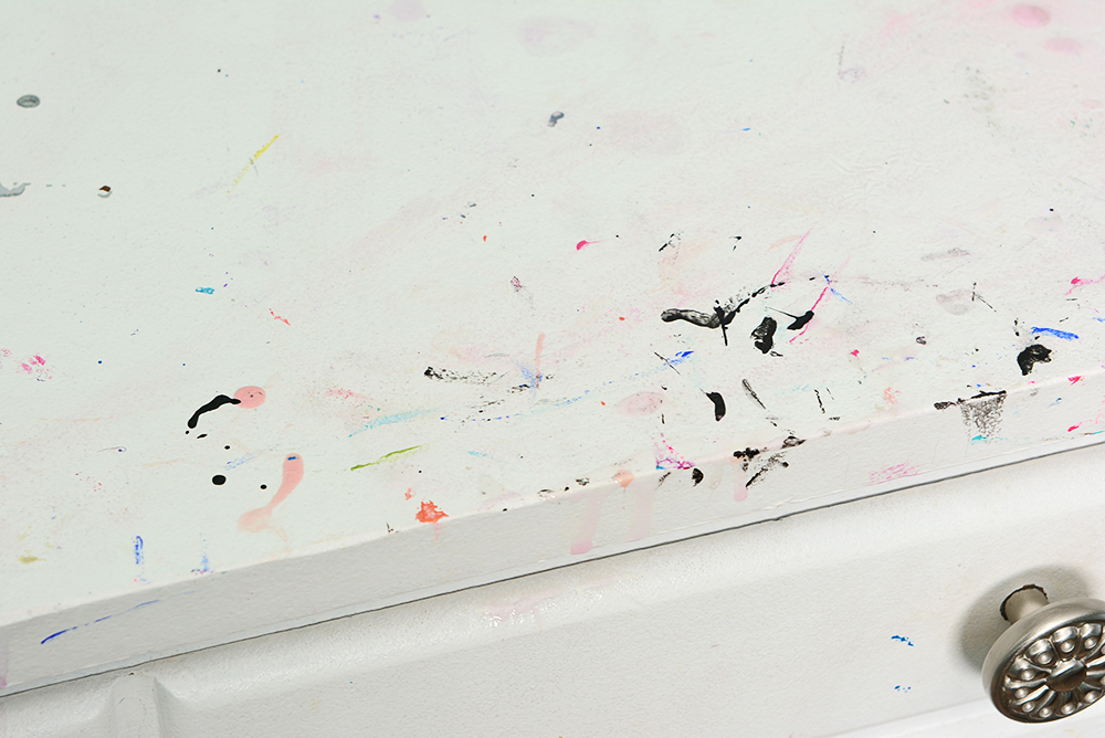 Four Drawer Chest of Drawers Painted White