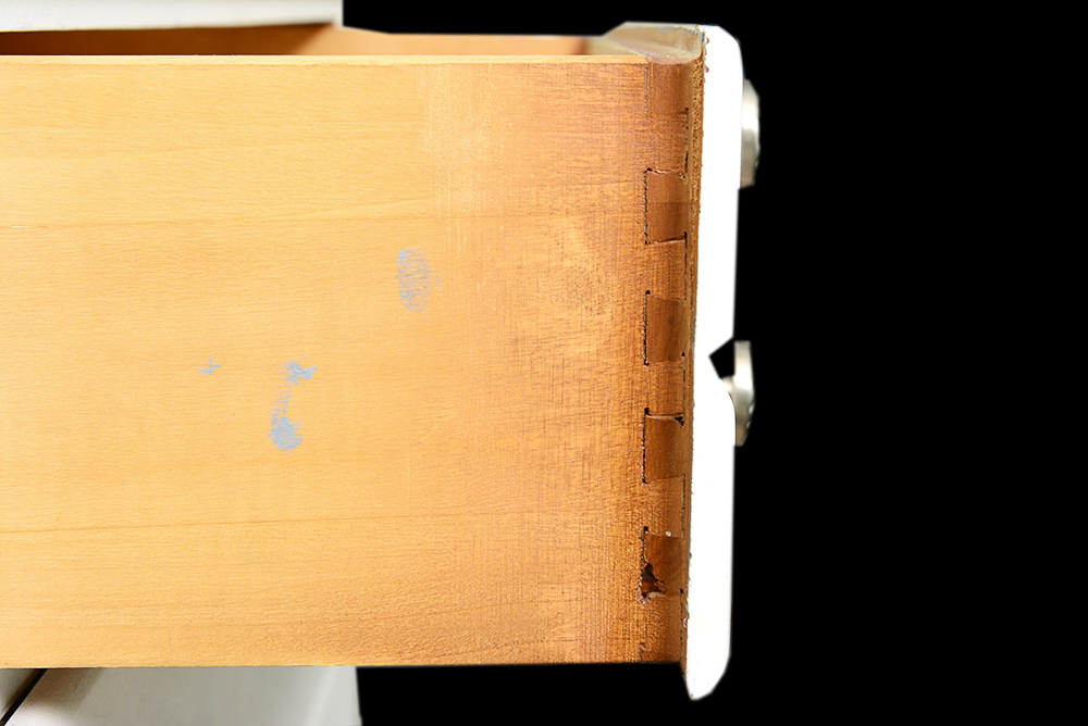 Four Drawer Chest of Drawers Painted White