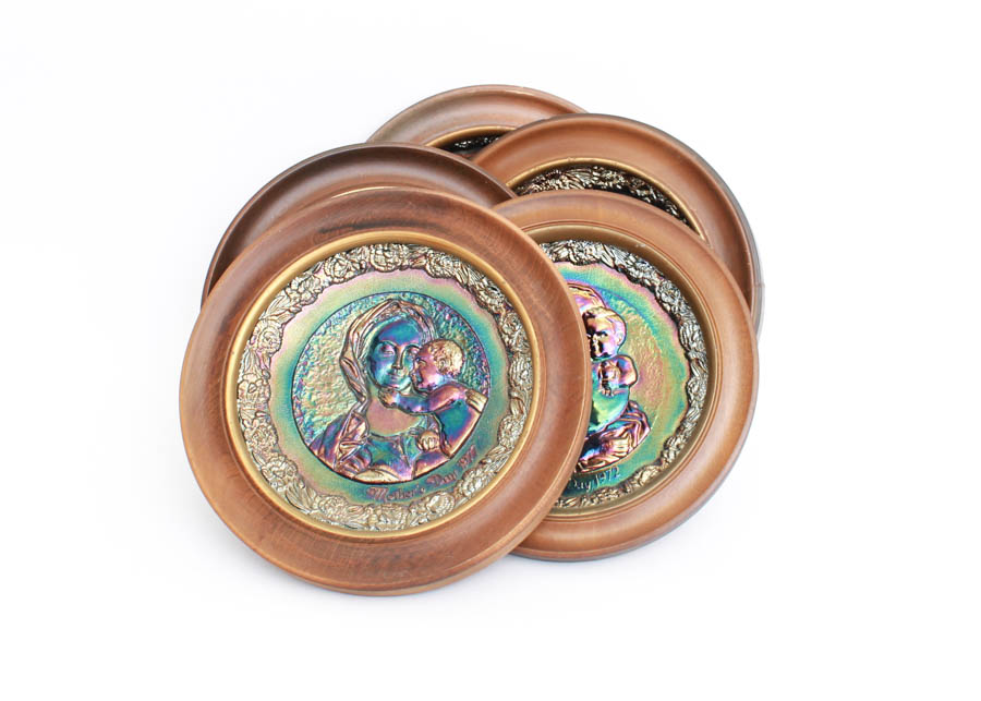 Group of Fenton Mother's Day Plates