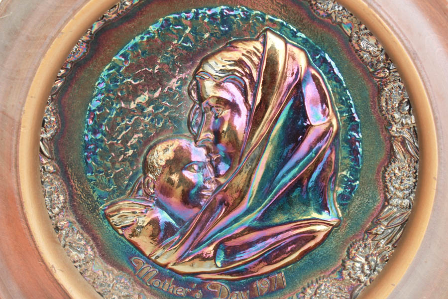 Group of Fenton Mother's Day Plates