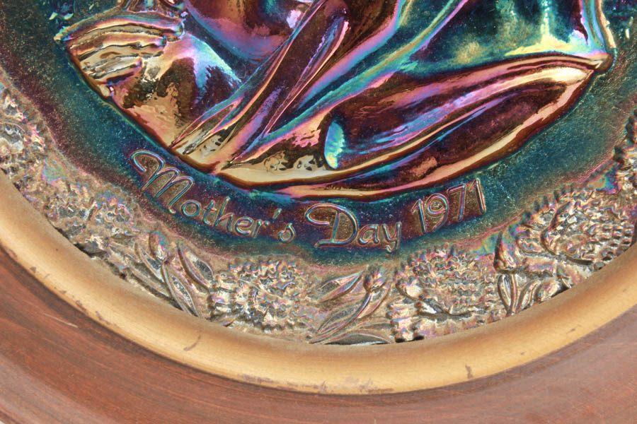 Group of Fenton Mother's Day Plates