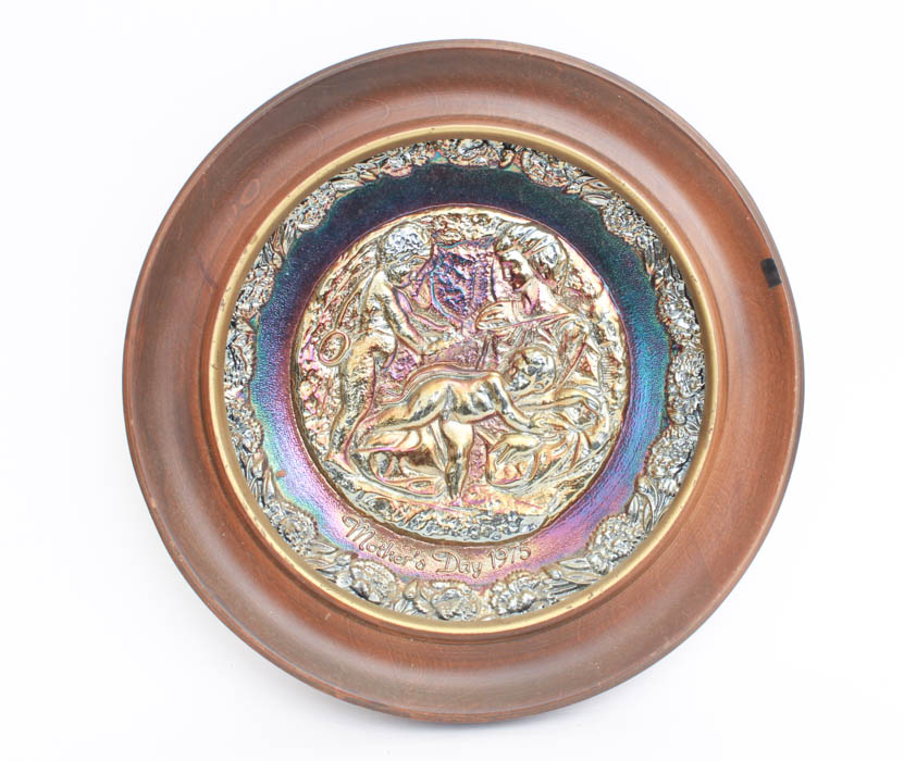 Group of Fenton Mother's Day Plates