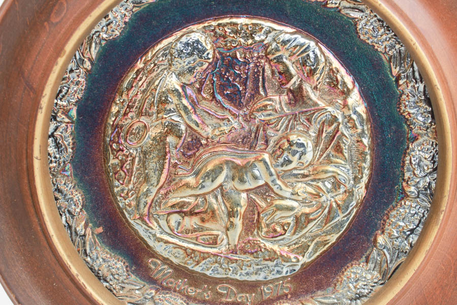 Group of Fenton Mother's Day Plates