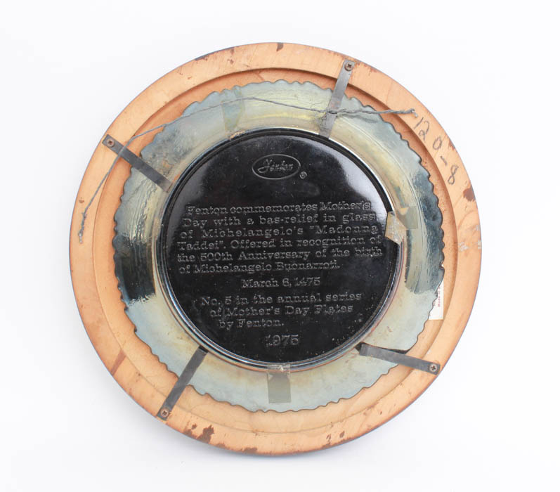 Group of Fenton Mother's Day Plates