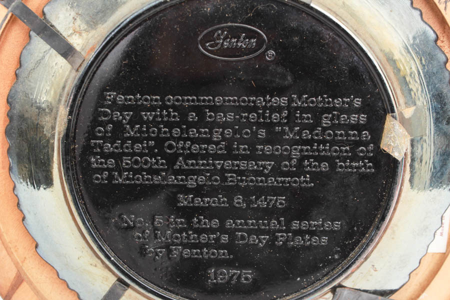 Group of Fenton Mother's Day Plates