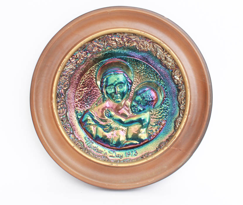 Group of Fenton Mother's Day Plates
