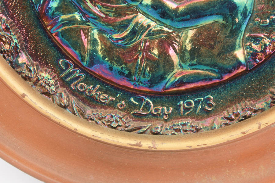 Group of Fenton Mother's Day Plates