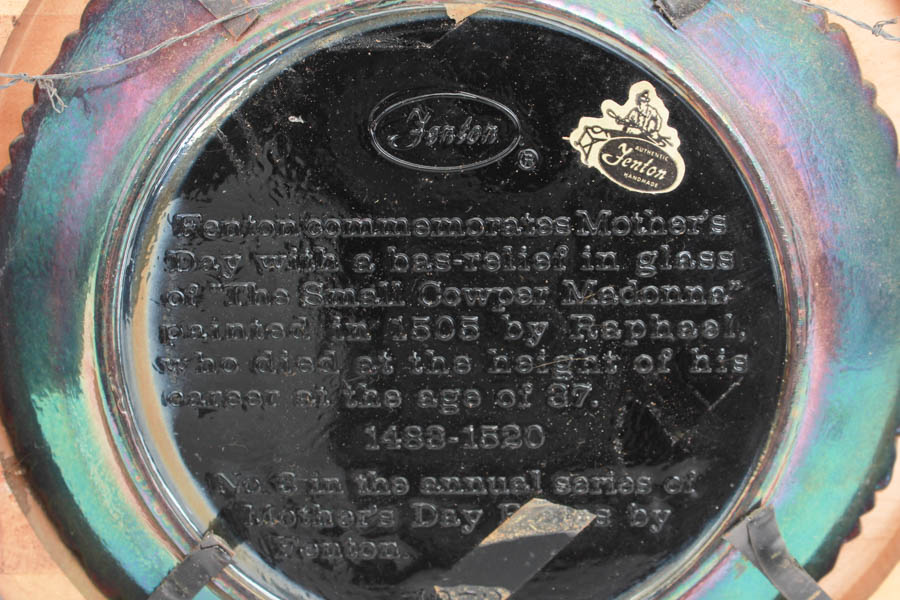 Group of Fenton Mother's Day Plates