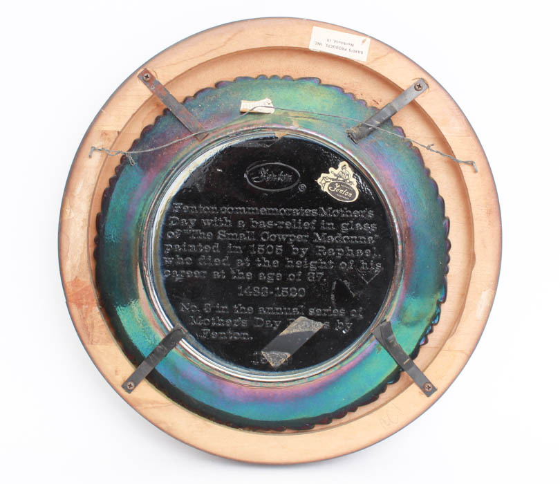 Group of Fenton Mother's Day Plates