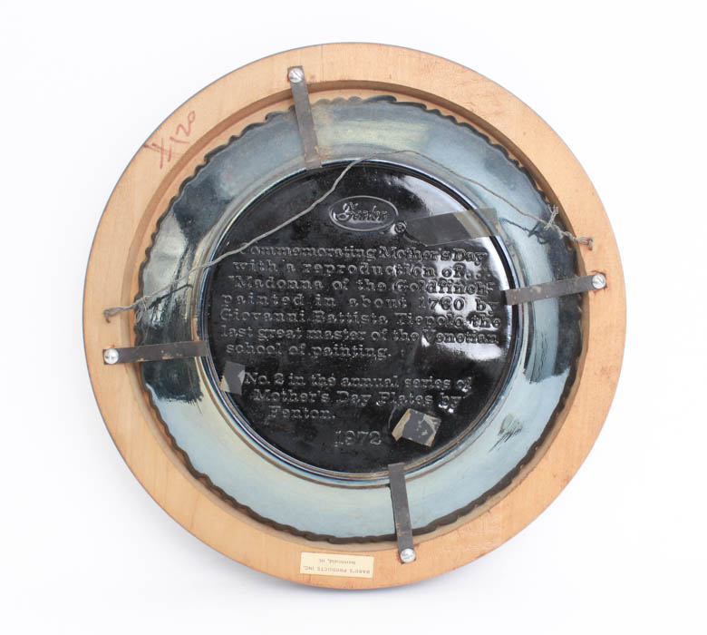 Group of Fenton Mother's Day Plates