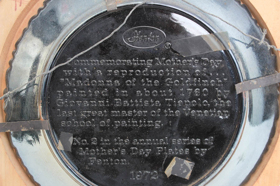 Group of Fenton Mother's Day Plates