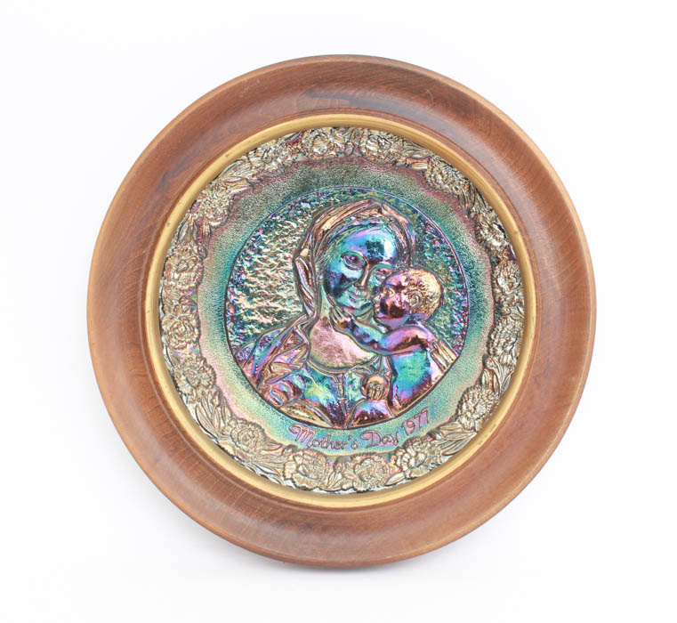 Group of Fenton Mother's Day Plates
