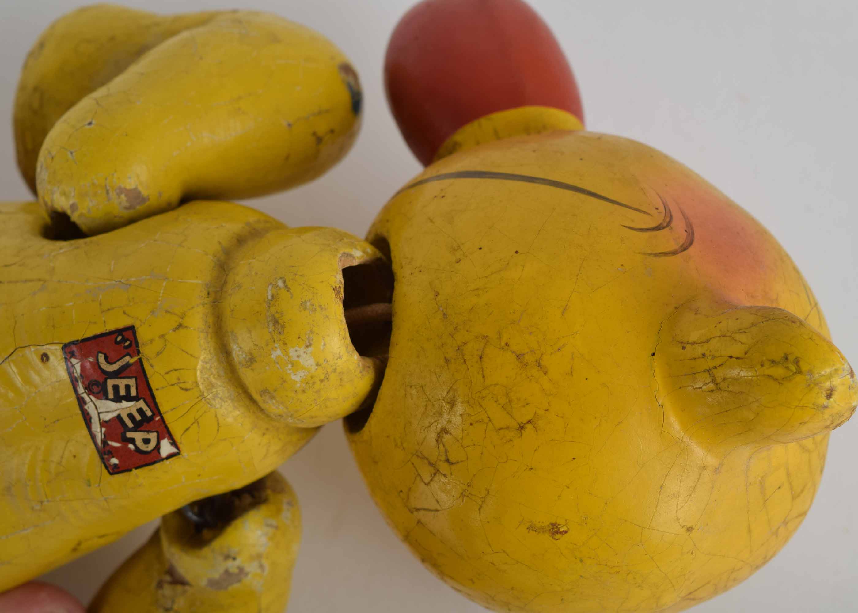 Vintage Popeye "Jeep" Wooden Doll