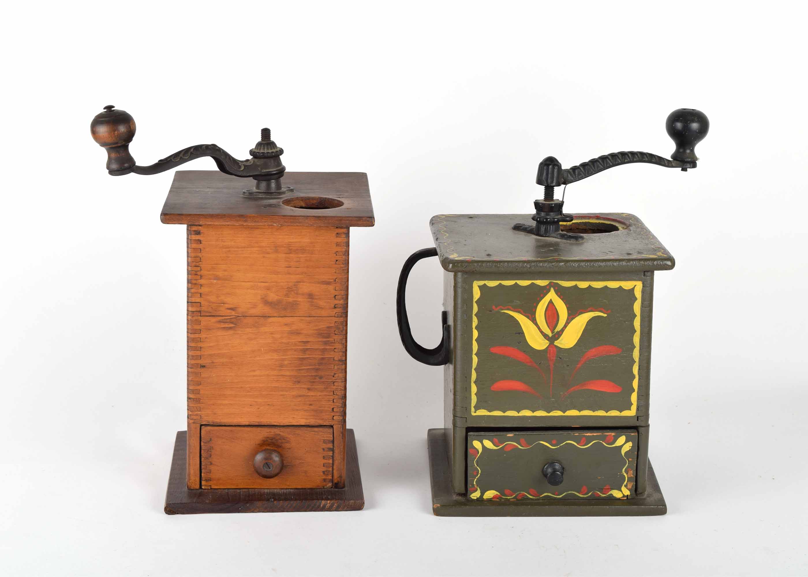 Two Vintage Coffee Grinders