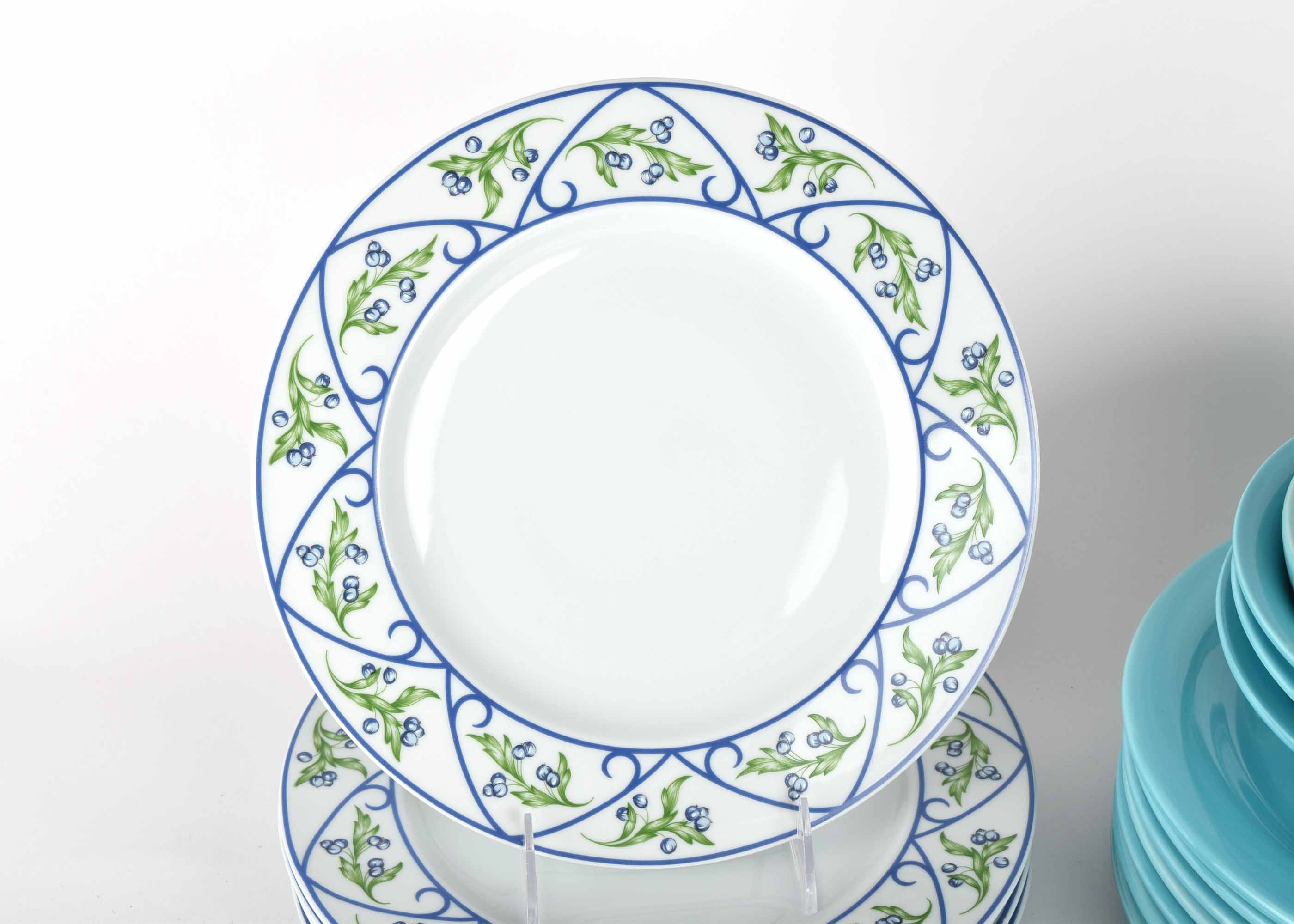 Blue and White Dinnerware Assortment