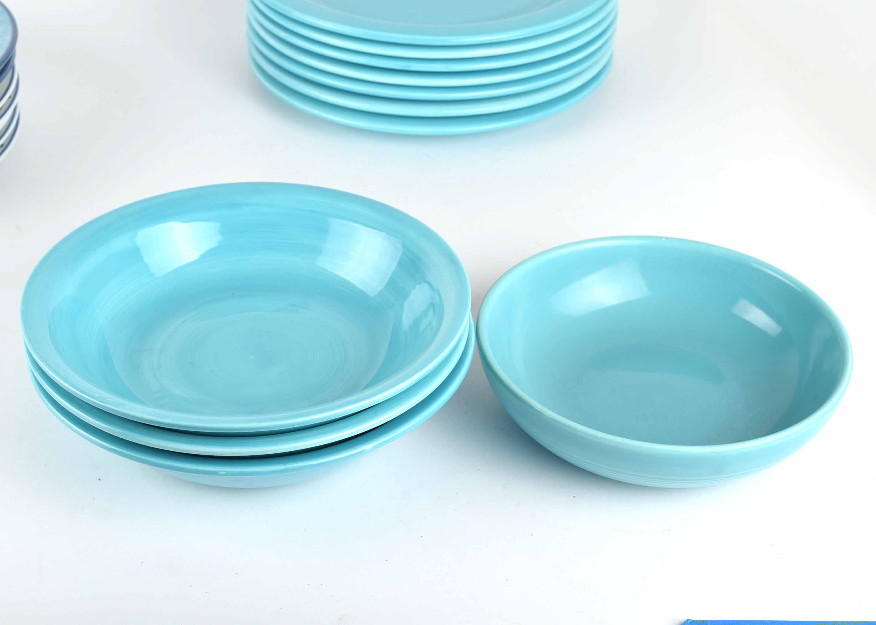 Blue and White Dinnerware Assortment