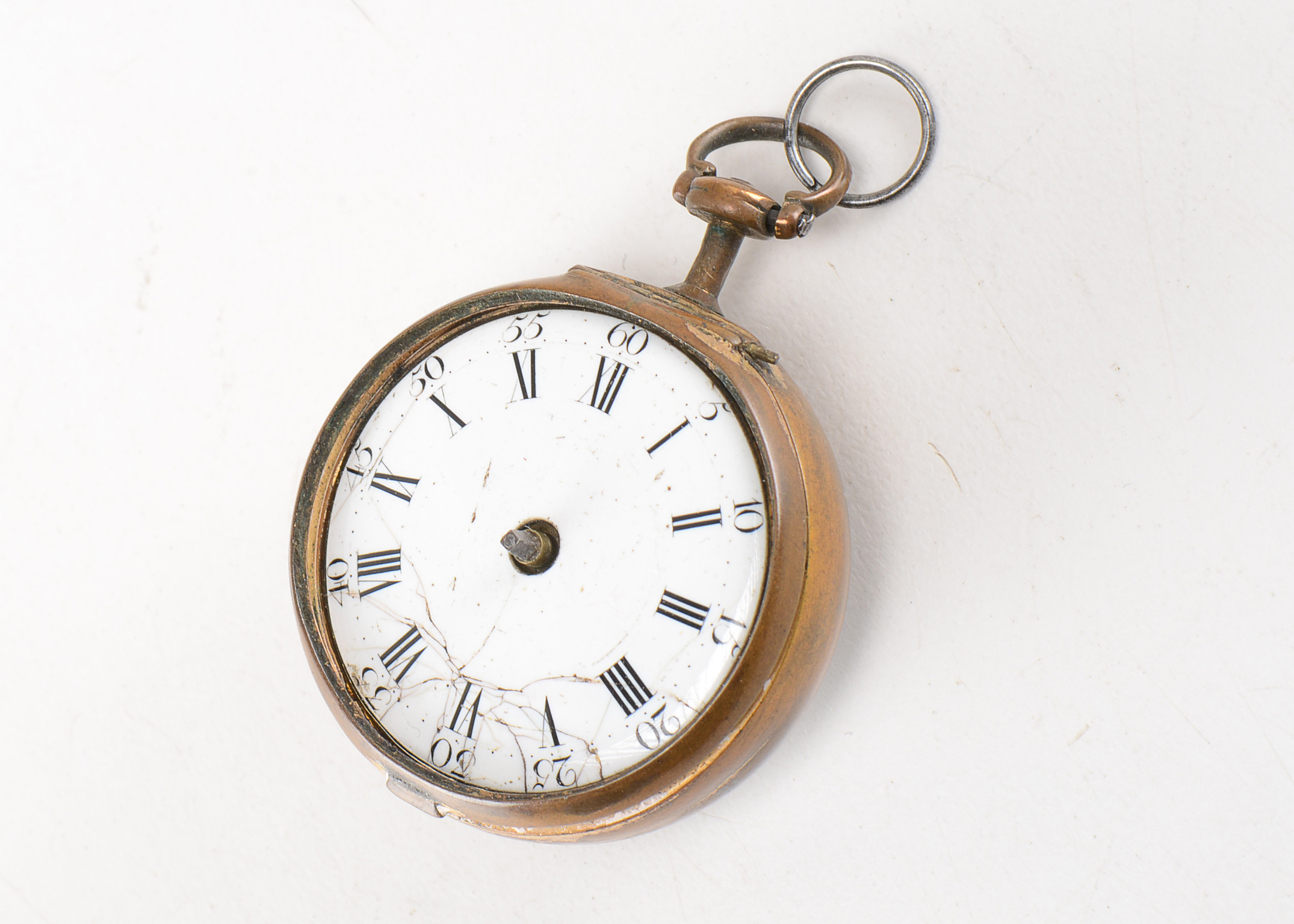 Antique English T. T. Salter Tortoise Shell Pocket Watch