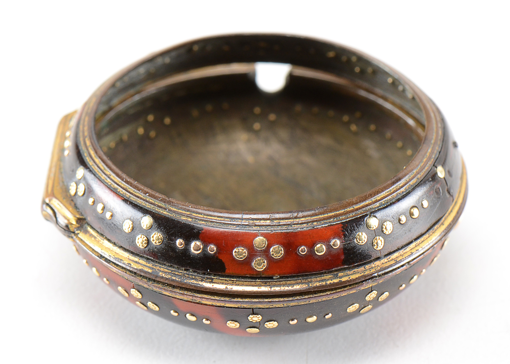 Antique English T. T. Salter Tortoise Shell Pocket Watch