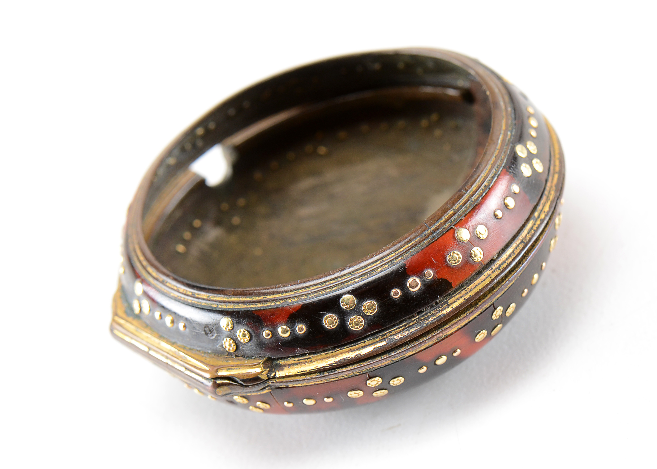 Antique English T. T. Salter Tortoise Shell Pocket Watch