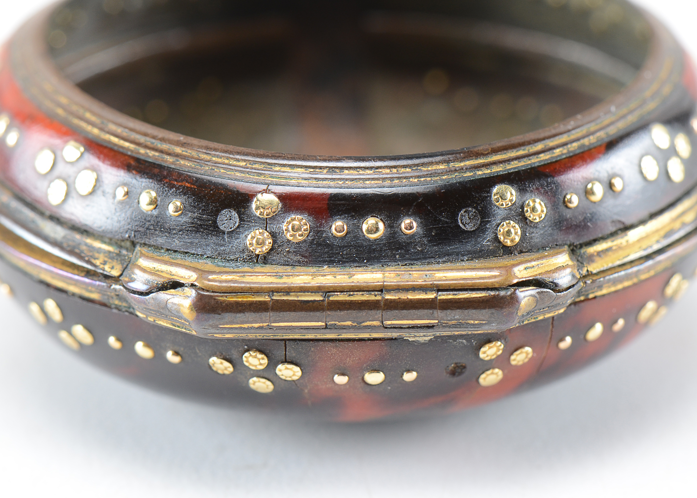 Antique English T. T. Salter Tortoise Shell Pocket Watch