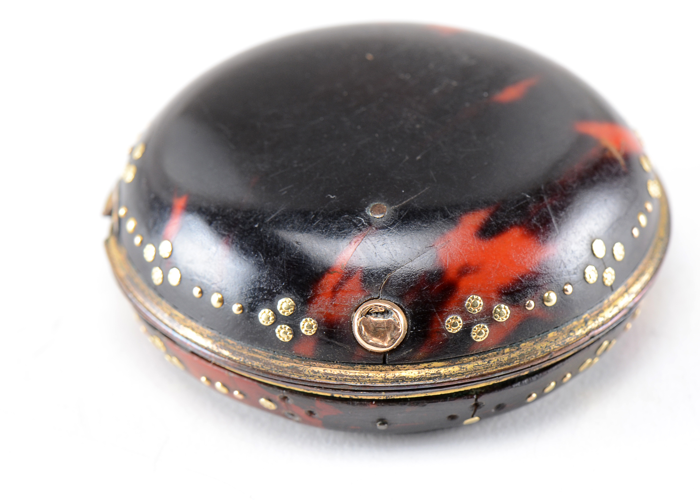 Antique English T. T. Salter Tortoise Shell Pocket Watch