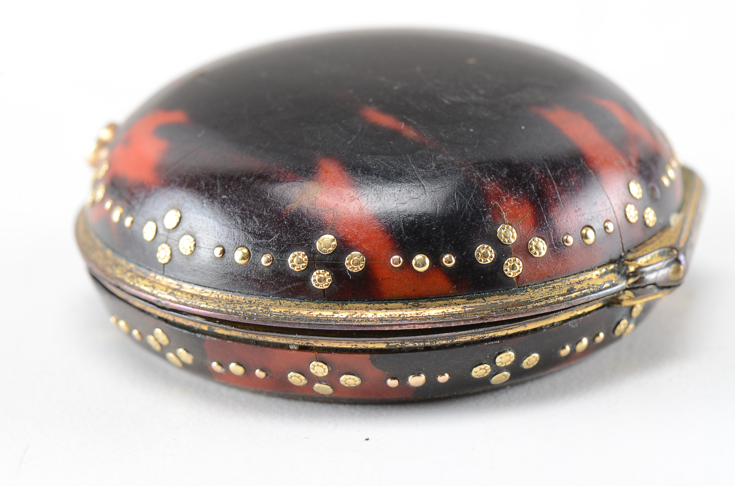 Antique English T. T. Salter Tortoise Shell Pocket Watch