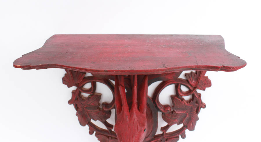 Carved Antelope Wall Shelf