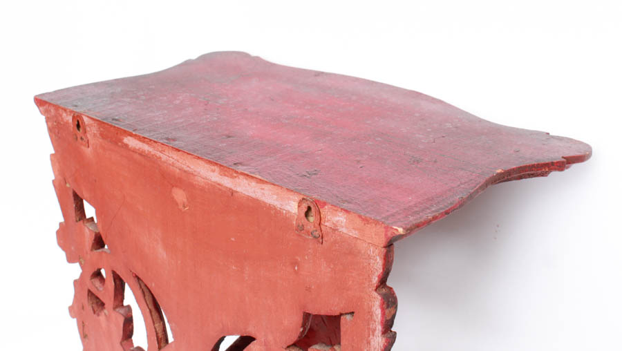 Carved Antelope Wall Shelf